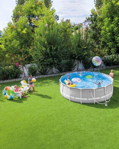 Intex Prism Frame Pool Metal-Frame (W/Pump) 305cm x 76cm