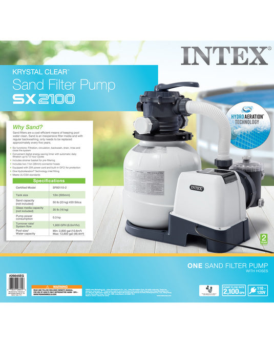 Intex SX2100 Sand Filter Pump (220-240 V)