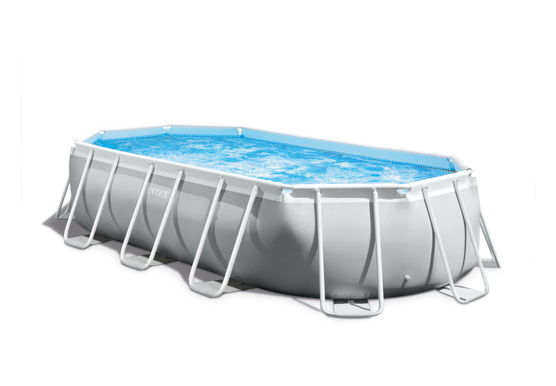 Load image into Gallery viewer, Intex 5.03m x 2.74m x 1.22m Prism Frame Oval Pool Set
