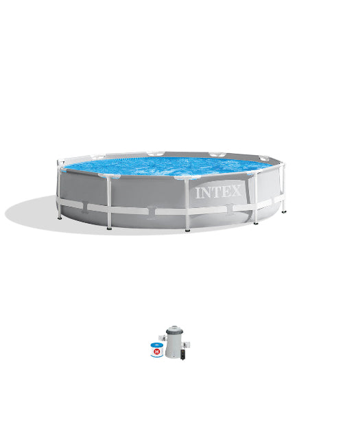 Load image into Gallery viewer, Intex Prism Frame Pool Metal-Frame (W/Pump) 305cm x 76cm
