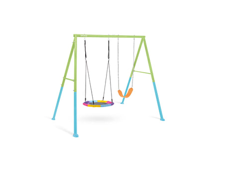 Two Feature Swing Set - Swing & Saucer