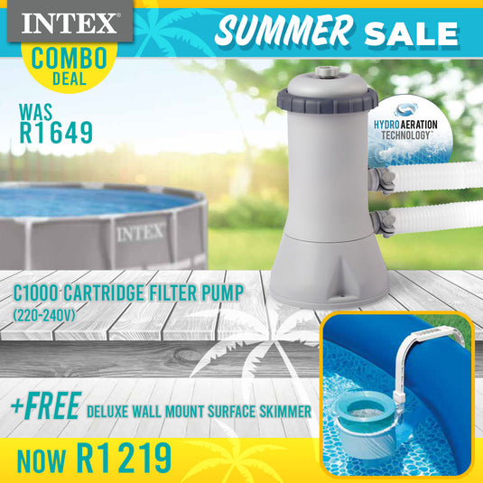 Intex Deluxe Wall Mount Surface Skimmer Bundle