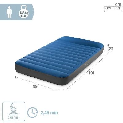 Load image into Gallery viewer, Intex Twin Durabeam Airbed with Fastfill USB Pump
