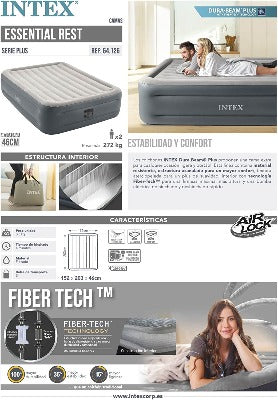 Load image into Gallery viewer, Queen Essential Rest Airbed with Fiber-Tech
