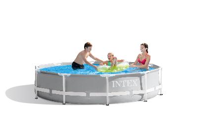 Load image into Gallery viewer, Intex Prism Frame Pool Metal-Frame (W/Pump) 305cm x 76cm
